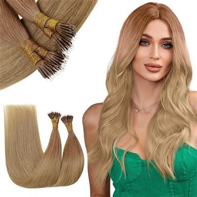 وصلات شعر بحلقة نانو سوداء